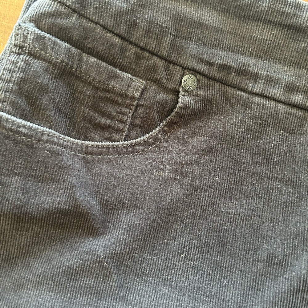 Casual Grey Corduroy Pencil Skirt